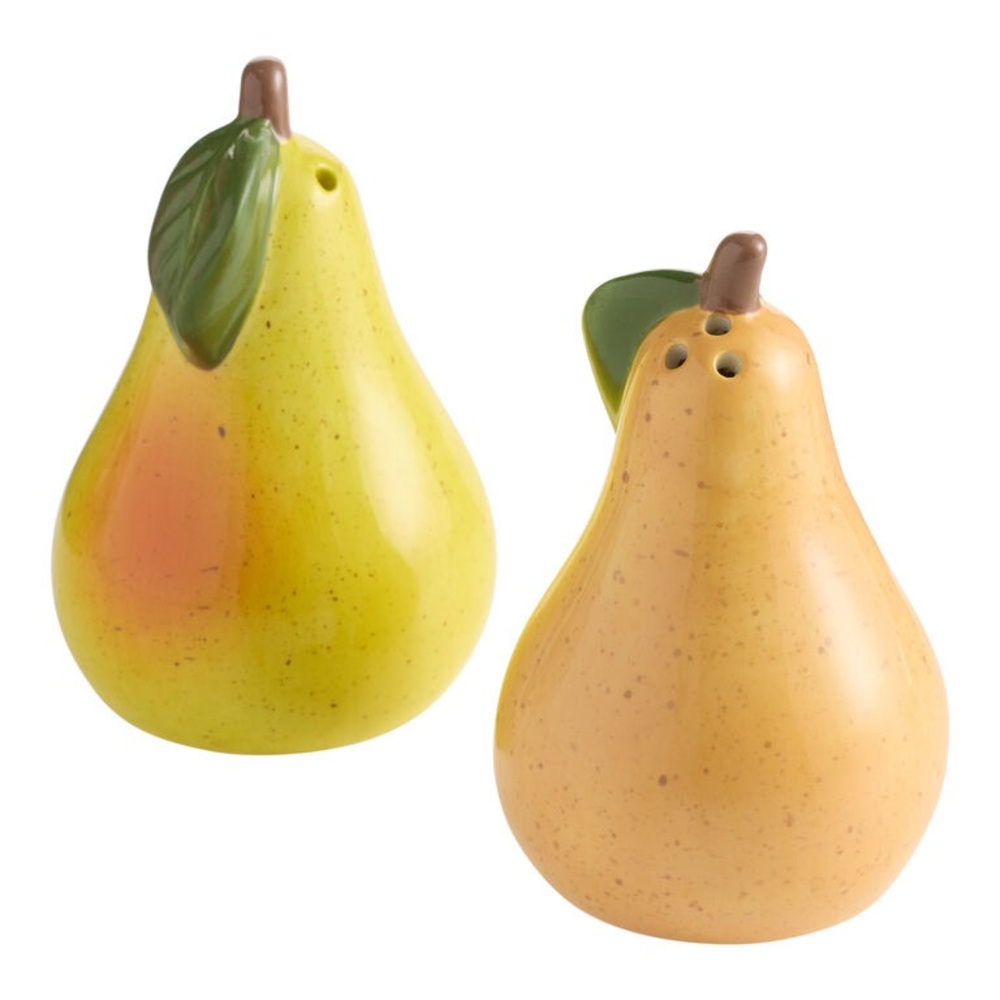 Pear Shaped Salt and Pepper Shakers